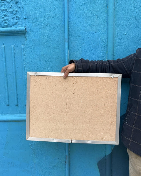 Cork Board with Silver Frame, 18x24"