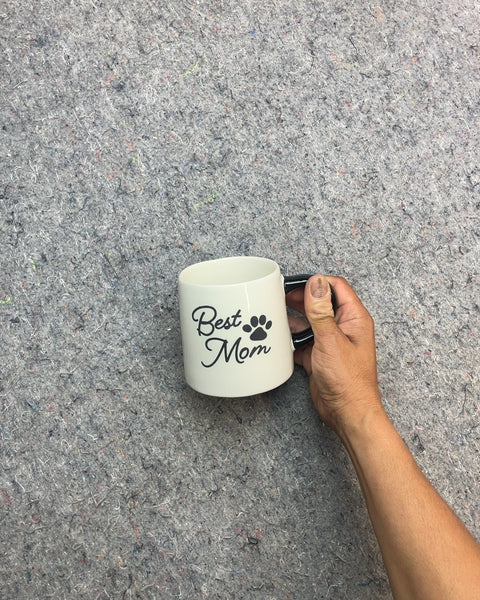 Best Mom Paw Print Coffee Mug