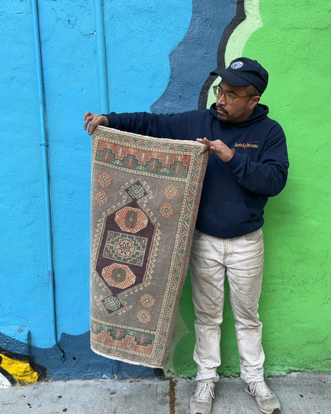 Turkish Mini Rug, 22x39"