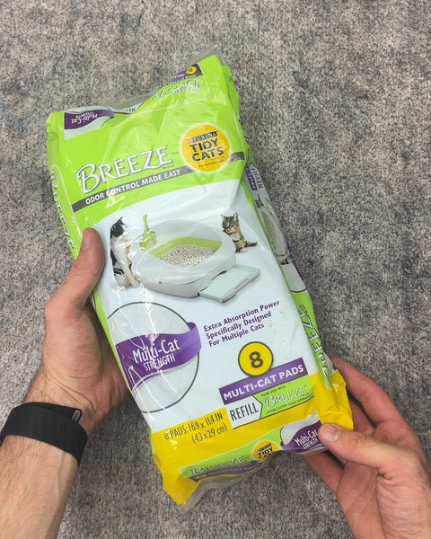 Purina Tidy Cats Breeze Multi-Cat Pads, 8 Count