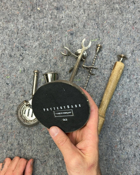 Pottery Barn Bar Tool Set with Stand