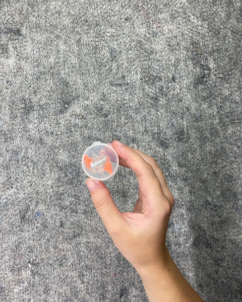 Another Nike Orange Swim Ear Plugs in Clear Case