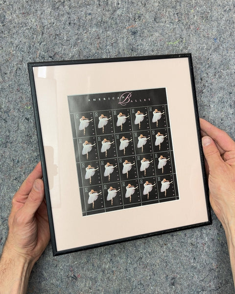 American Ballet Framed Stamp Sheet, 11x12"