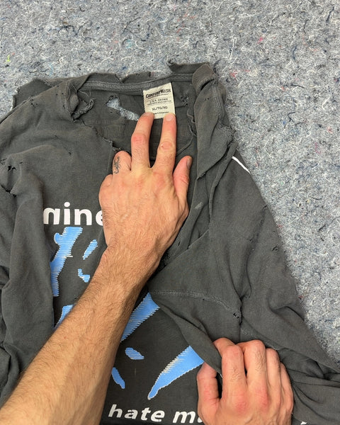 Nine Inch Nails Pretty Hate Machine T-Shirt That Looks Like It Was Eaten By A Dog, Size XL