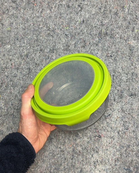 Anchor 1.5Qt Glass Bowl with Green Lid