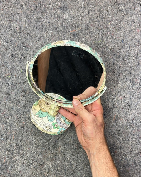 Floral Oval Vanity Mirror