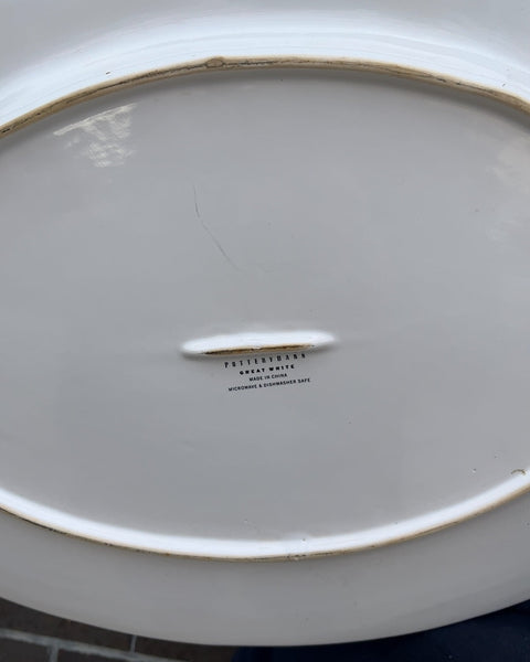 Pottery Barn Oval Platter, 21"