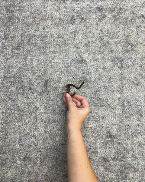 Brass Double Coat and Hat Wall Hook