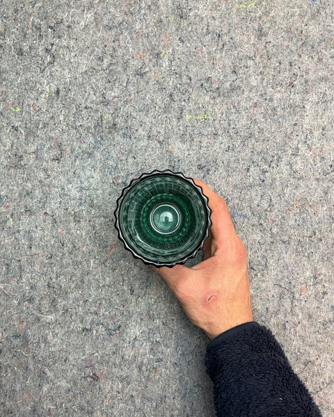 Pretty Green Glass Vase