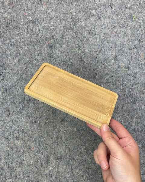 Bamboo Rectangular Tray, 3.5 x 7 in