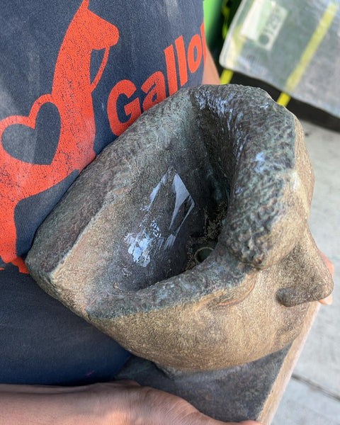 Heavy Stone Head Planter