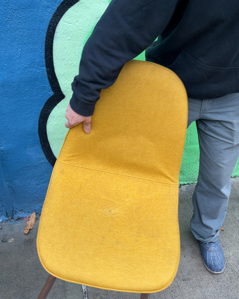 Two Upholstered Dining Chairs, Some Water Stains