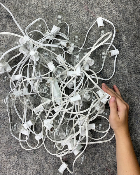 String Lights with Clear Bulbs (6/40 Lightbulbs Out, 32 ft)