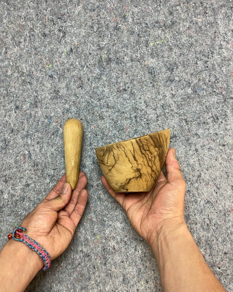 Super Pretty Wooden Mortar and Pestle