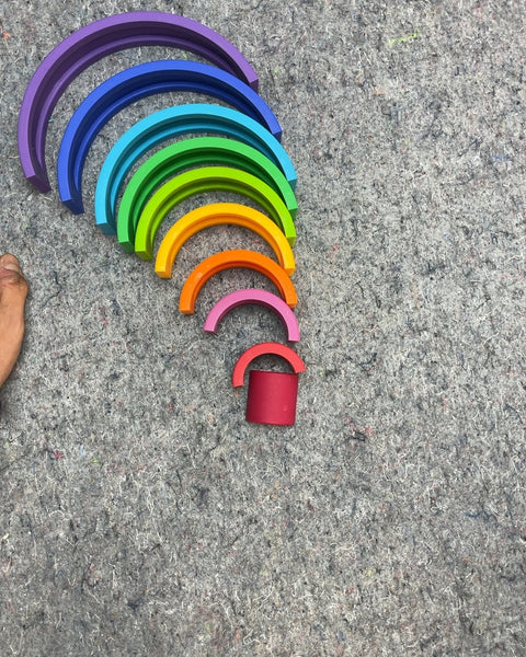 Silicone Rainbow Stacking Toy