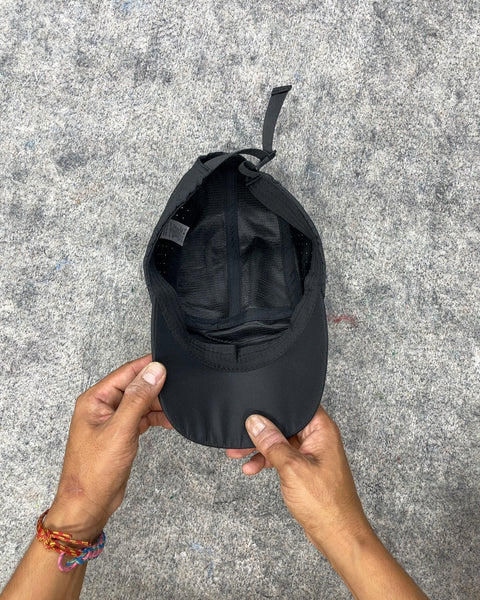 Infinite Machine Black 5-Panel Running Cap