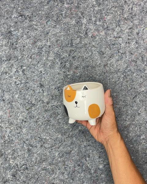 Ceramic Cat Planter