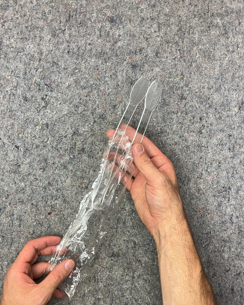 Clear Plastic Serving Tongs