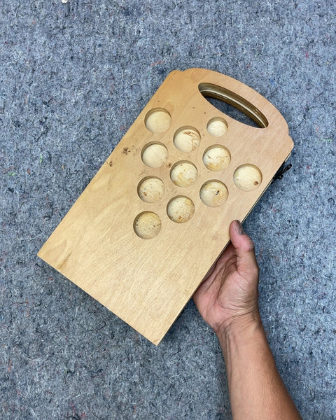 Wooden Shot Pong Game Board