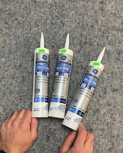 GE All Purpose Silicone Caulk Tubes, 3-Pack