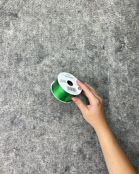 Green Polyester Ribbon Spool, 1.5 in W