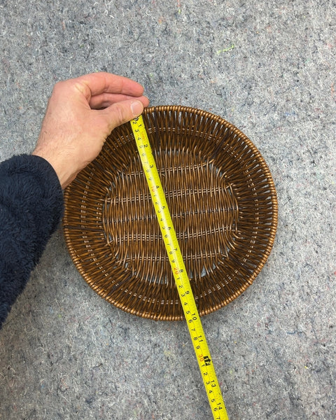 Woven Basket Tray, 10" Wide