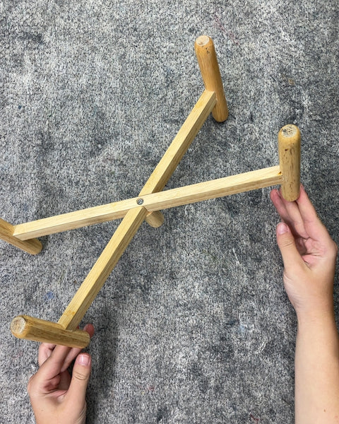Wooden Plant Stand, Interior 10.5 x 6 in