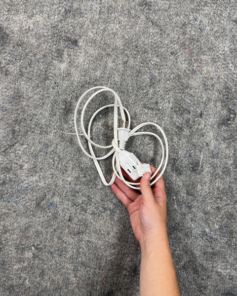White Extension Cord, 6 ft