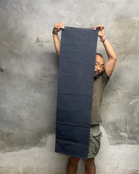 Dark Blue Fabric Table Runner, 50"
