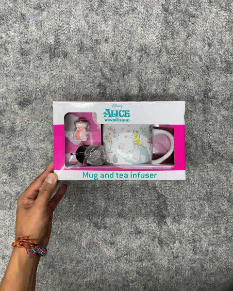 Disney Alice in Wonderland Mug and Tea Infuser Set