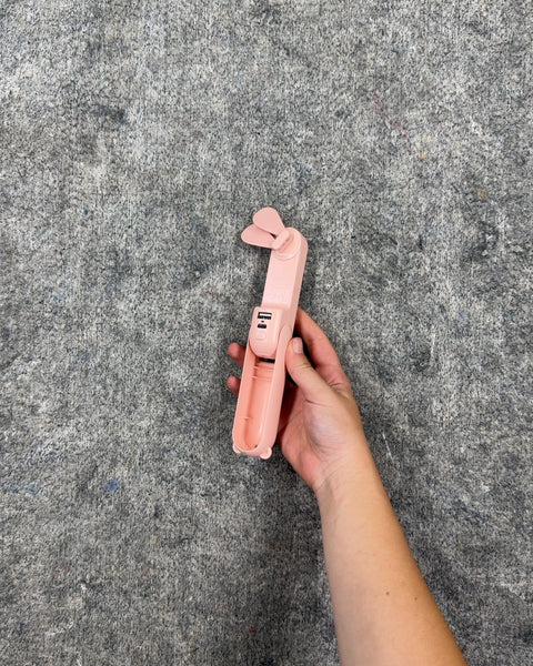Pink Portable Handheld Fan