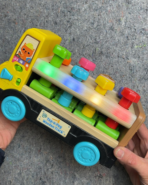 LeapFrog Tap-a-Peg Wooden Track Toy Truck