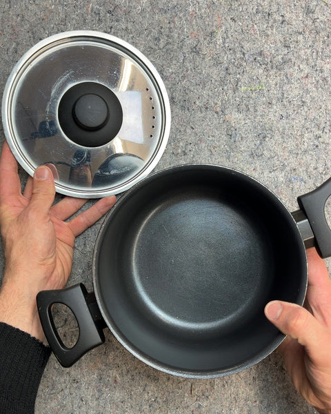 Black Nonstick IKEA Pot with Lid