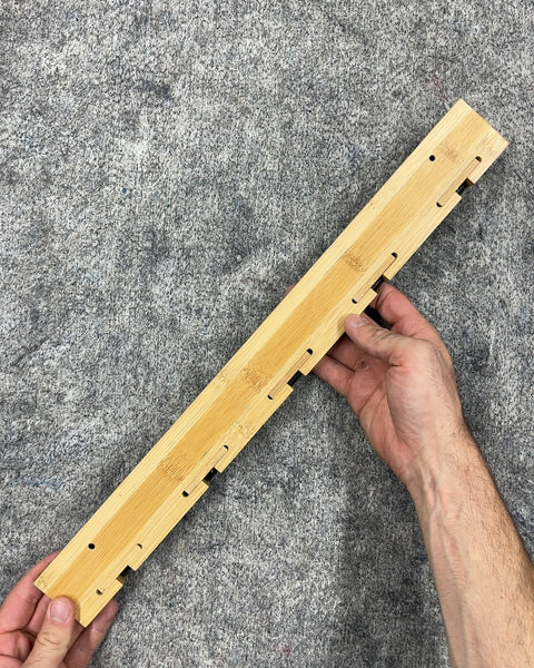 Minimalist Bamboo Wall Mounted Coat Rack, 20"