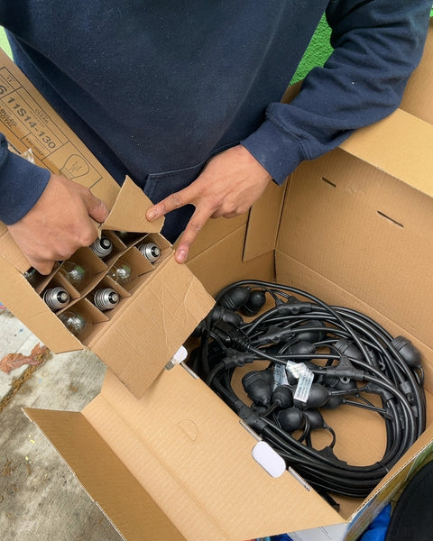 Like New Hampton Bay 48-ft Heavy-Duty String Lights