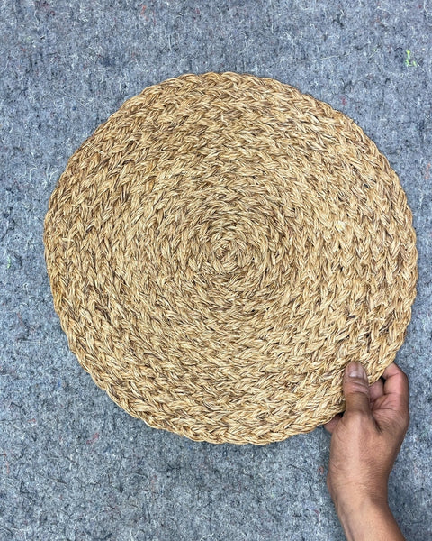 Another More 2 Rattan Jute Placemats, 15"