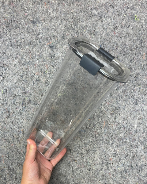 Clear Plastic Food Storage Container, 11 in