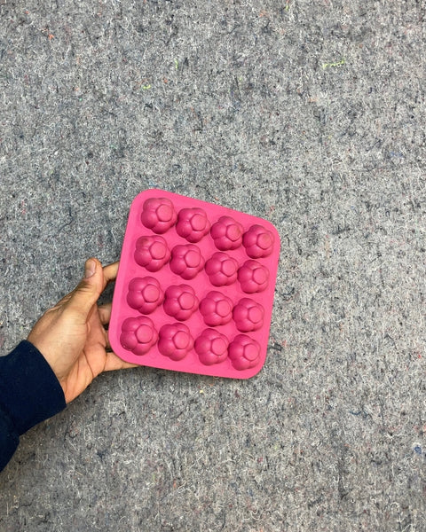 Pink Flower Shaped Ice Cube Tray