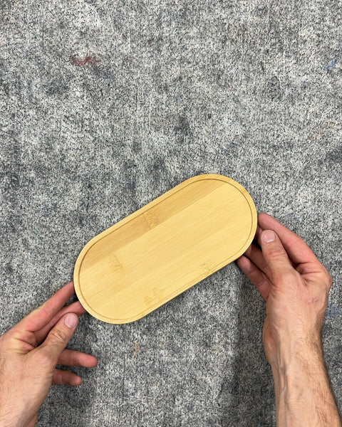 Bamboo Oval Tray, L9"