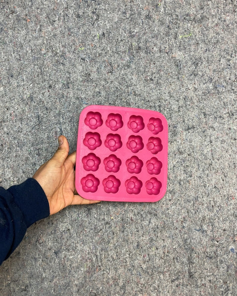 Pink Flower Shaped Ice Cube Tray