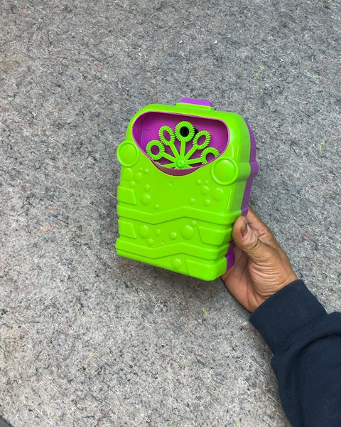 Green and Purple Bubble Machine