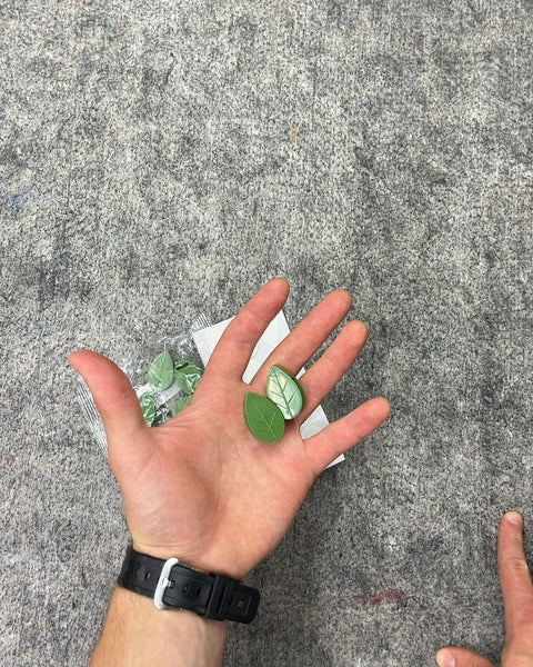 Green Leaf Shaped Stickers