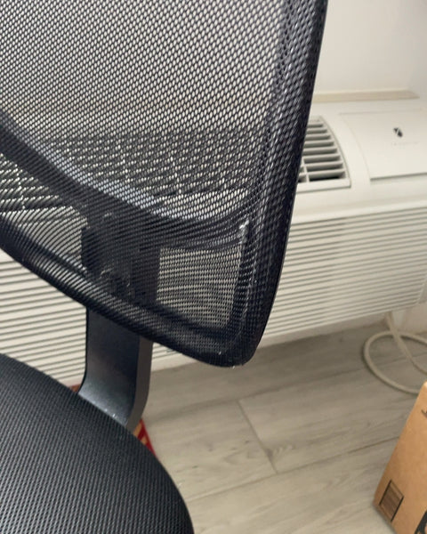 Black Mesh Office Chair, Seat Height 18”