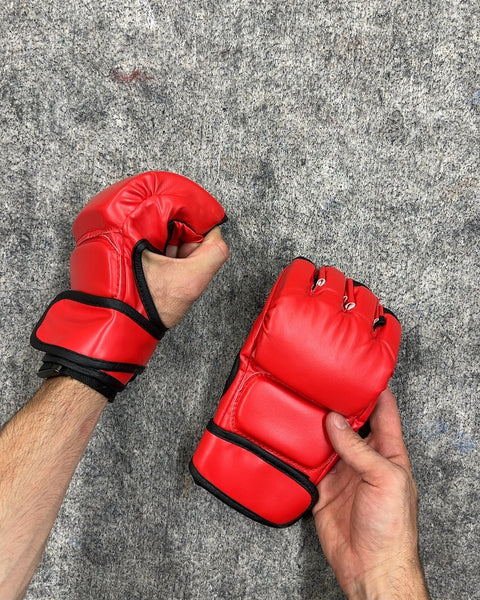 Red MMA Training Gloves, Size S/M