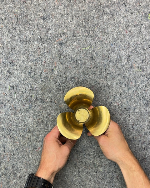 Brass Petal-Shaped Dish