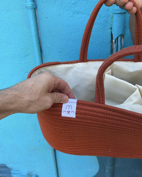 Sexy Rope Woven Diaper Caddy From Natemia