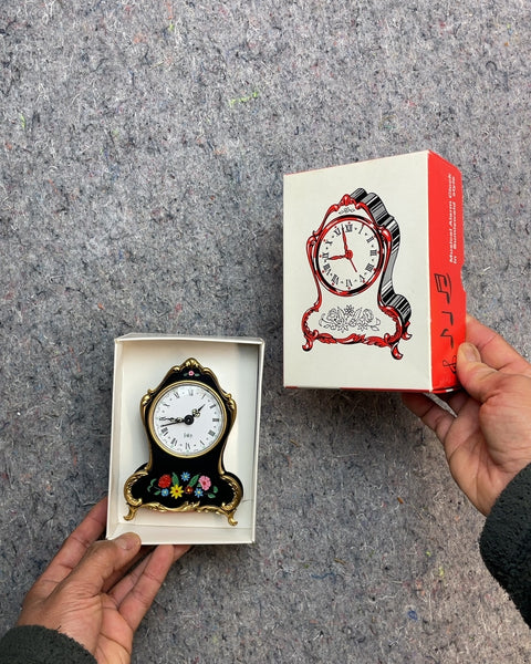 Musical Clock in Biedermeier Style, Untested