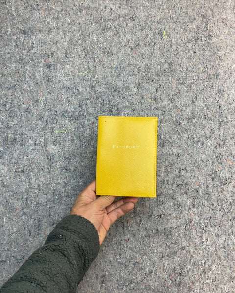 Yellow Passport Holder