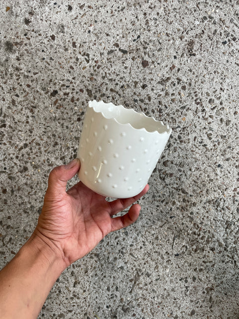 Lil’ Spotted Ceramic Pot