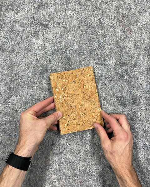 Cork & Golden Cover Blank Page Notebook